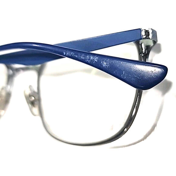 Ray Ban RB6421 3041 Blue Silver Metal Square Eyeglasses Frame 54-18 145 - Picture 8 of 10